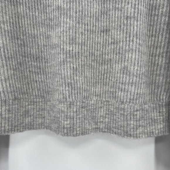 Quince Women's Heather Gray Baby Alpaca-Merino Wool Crew Pullover Sweater sz S - Picture 6 of 6